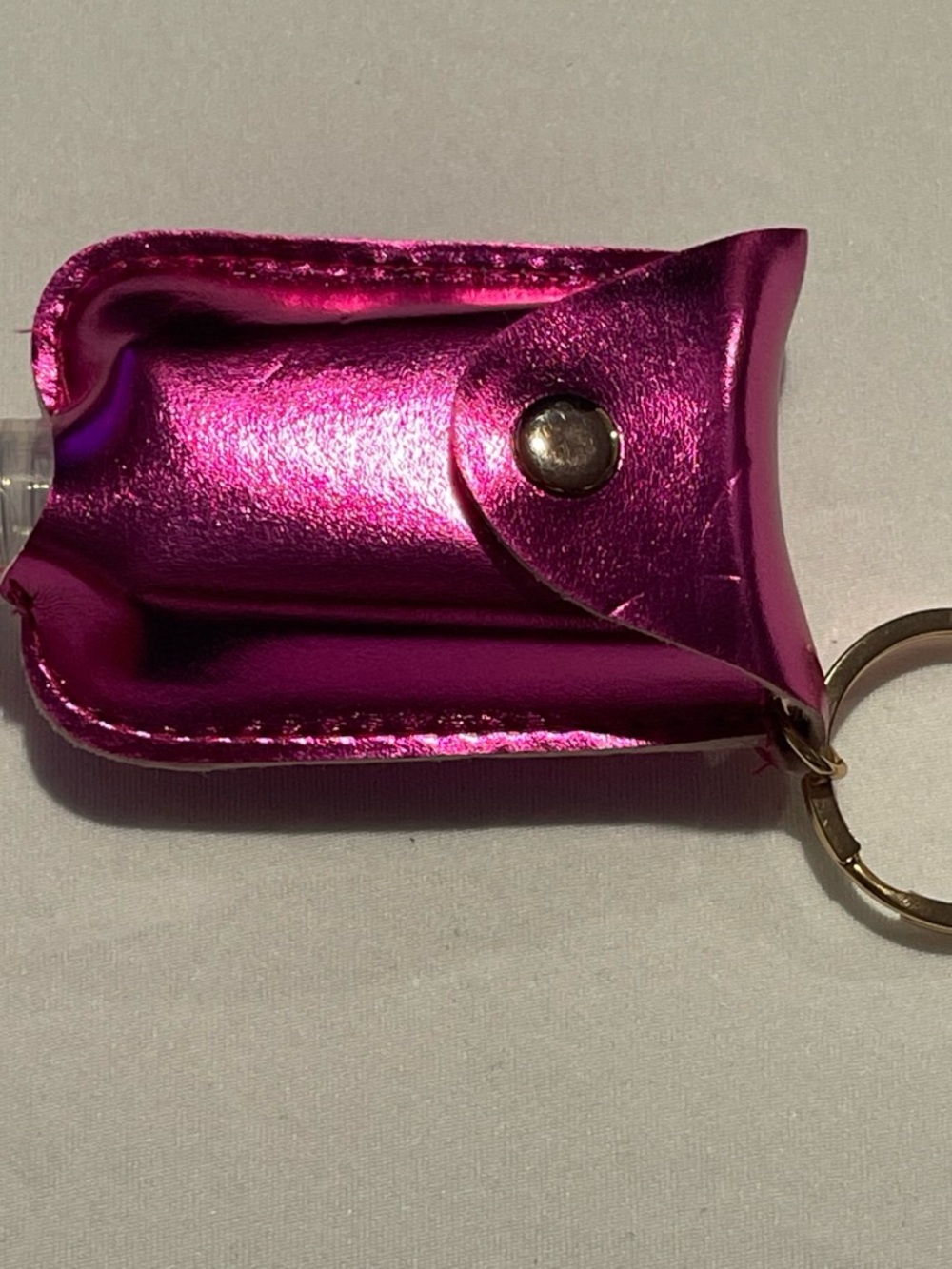 Metallic Pink Keyring Holster for Cell Accessories